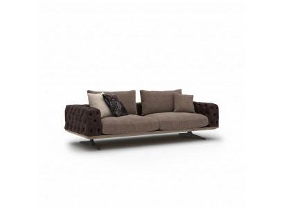 Luxus Wunnzëmmersofa Dreiplatzeri Couch Modern Design Polstersoffa Nei