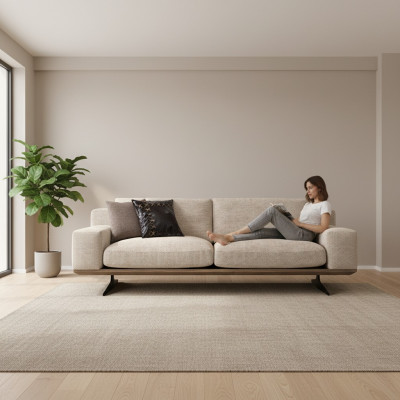 Sofa Dräisëtzer Wunnzëmmer Modernen Design Polstermöbel Luxus Couch Nei