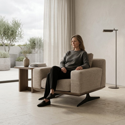 Wunnzëmmer Modern Gepolstert Design Luxus Fauteuil Luxus Polstermöbel
