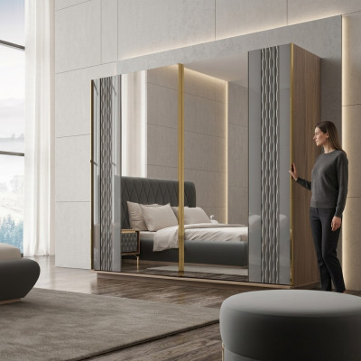 Design Schafschränk Schlofkummer Luxus Holz Kleederschaf Modern Miwwelen