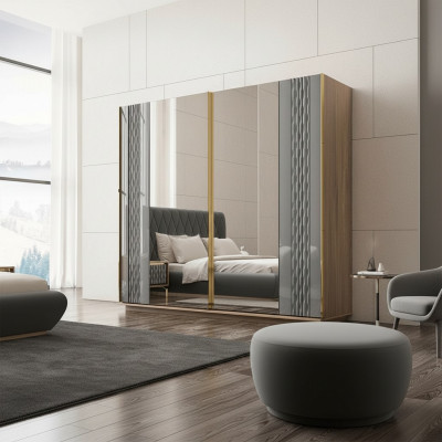 Design Schafschränk Schlofkummer Luxus Holz Kleederschaf Modern Miwwelen