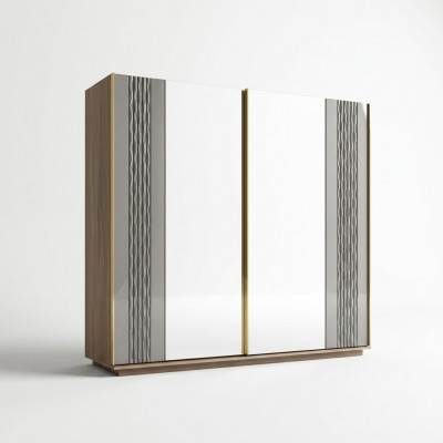 Design Schafschränk Schlofkummer Luxus Holz Kleederschaf Modern Miwwelen
