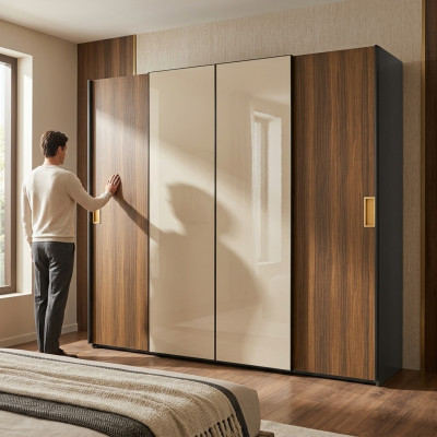 Kleederschaf Luxus Neit Schlofkummer Modern Schaf Holz Miwwel Design