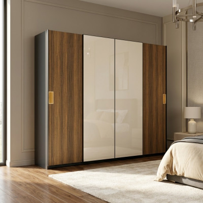 Kleederschaf Luxus Neit Schlofkummer Modern Schaf Holz Miwwel Design