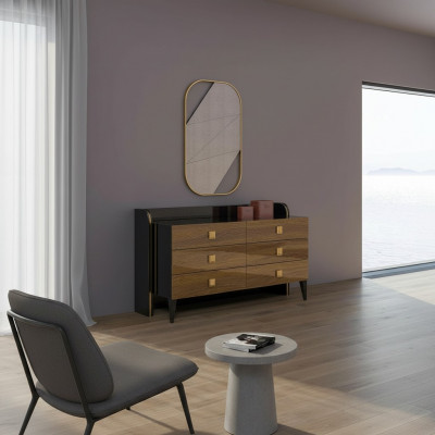 Modern Luxus-Schlofkummer-Kommode mat Spigel-Design Schafsmöbel