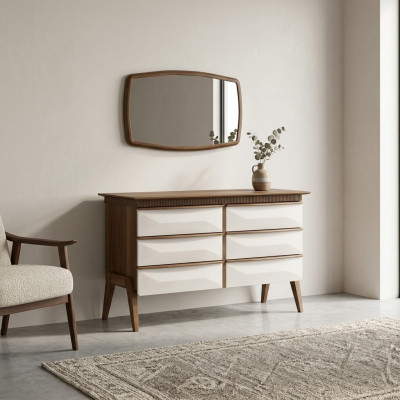 Modern Design Kommoud mat Spigel Schlofkummer Luxus Schaf Nei Miwwelen