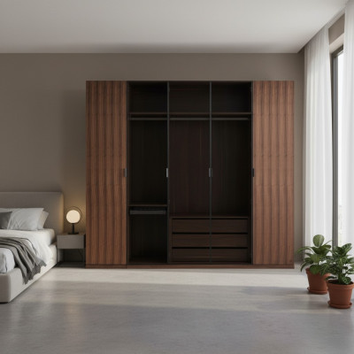 Schlofkummer Modern Kleederschaf Holzschaf Design Schaf Glasdieren