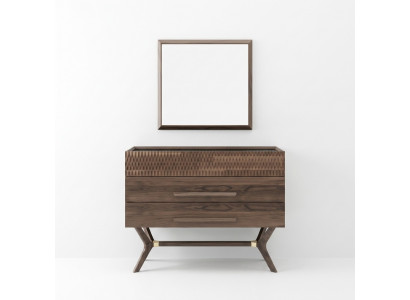 Luxus Kommodë mat Spigel Schlofkummer Stil Modern Holzschaf Design