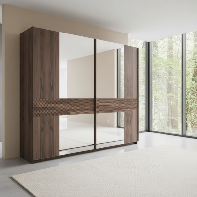 Luxus Holzschaf Modern Schlofkummer Design Kleederschaf Glastüren