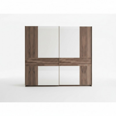 Luxus Holzschaf Modern Schlofkummer Design Kleederschaf Glastüren