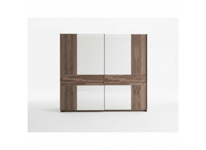 Luxus Holzschaf Modern Schlofkummer Design Kleederschaf Glastüren