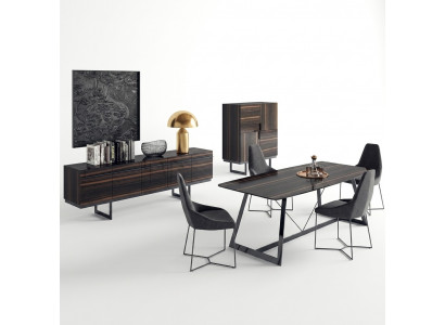 Iesszëmmer Set 7tlg Luxus Iessdësch 4x Still Design Kommode Sideboard Nei