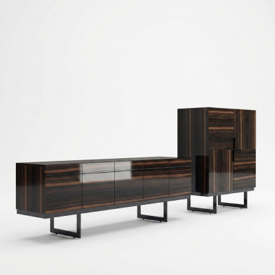 Iesszëmmer Komplett 2tl Sideboard Design Modern Kommode Holzschaf