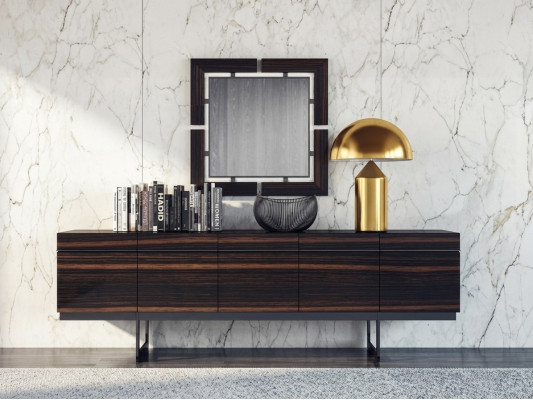 Luxus Iesszëmmer Sideboard mat Spigel Komplett Modern Design Kommode