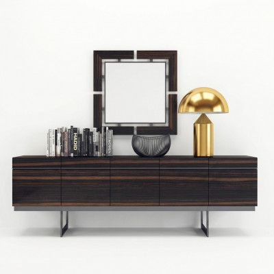 Luxus Iesszëmmer Sideboard mat Spigel Komplett Modern Design Kommode