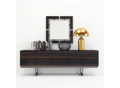 Luxus Iesszëmmer Sideboard mat Spigel Komplett Modern Design Kommode
