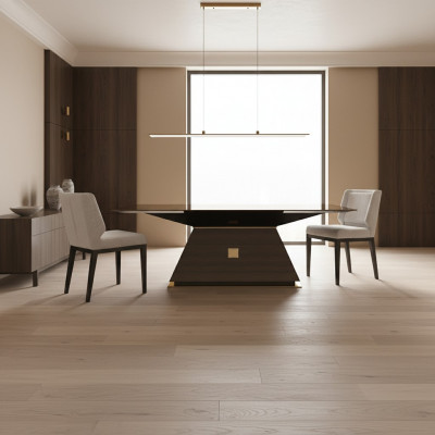 Luxus Grupp Textil Polster 4x Still Holz Iessdësch Iesszëmmer Design Set