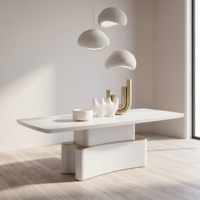Luxus Iesszëmmer Set Iessdësch Design Buffetschaf Modern Miwwelen Iessgrupp
