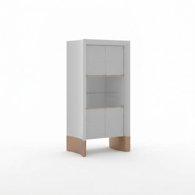 Luxus Miwwelen Vitrinendesign Holzkascht Iesszëmmer Vitrinen Glas Nei