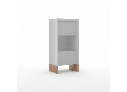Luxus Miwwelen Vitrinendesign Holzkascht Iesszëmmer Vitrinen Glas Nei