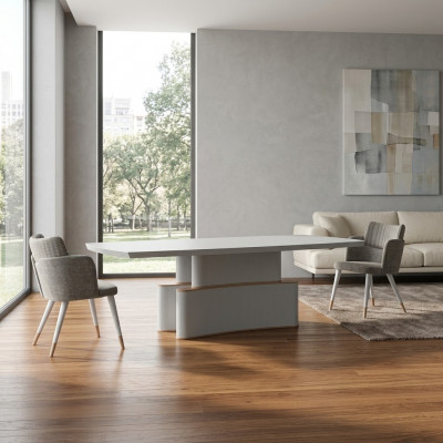 Iesszëmmer Design Iessdësch Modern Miwwelen Wäiss Dësch Neigkeeten Luxus Dëscher 240x110