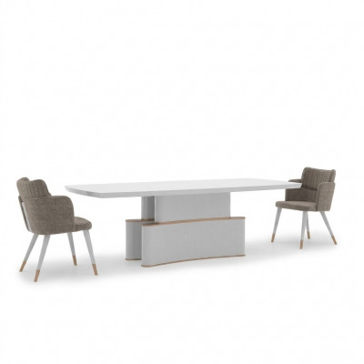 Iesszëmmer Design Iessdësch Modern Miwwelen Wäiss Dësch Neigkeeten Luxus Dëscher 240x110