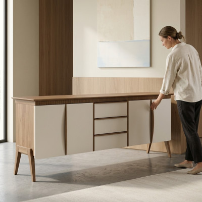 Design Luxus Miwwel Säitendësch Iesszëmmer Kommodenschaf Stil Modern