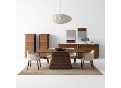 Luxus Iessgrupp Komplett 10 Stéck Iessdësch Design Sideboard Iesszëmmer 2x Schaf