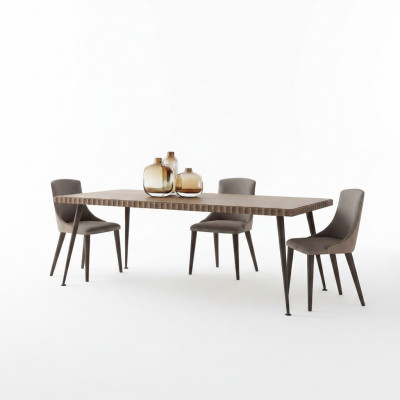Komplett Ariichtung Iessdësch Stull Set Design Dësch Iesszëmmer Sideboard