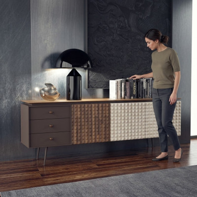 Iesszëmmer Miwwelen Sideboard Luxus Nei Ariichtung Luxus Holzkascht