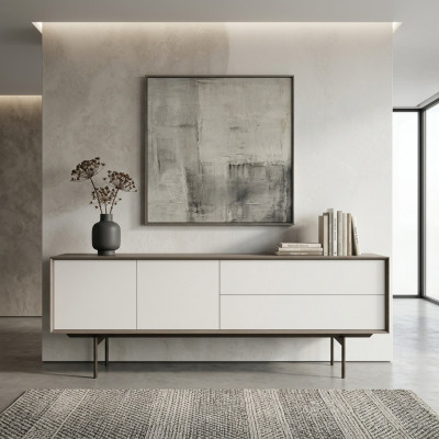 Iesszëmmer Miwwelen Sideboard Modern Holzschaf Design Ariichtung