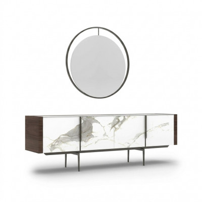 Luxus Iesszëmmer Modern Säitbord mat Spigel Design Ariichtung Nei