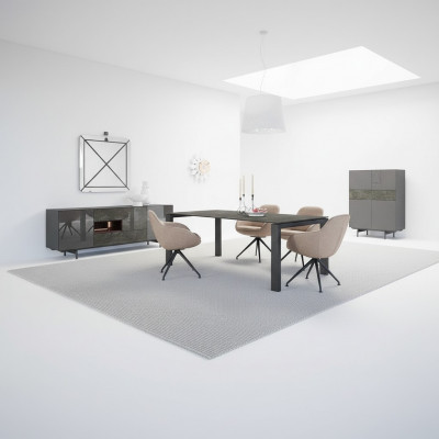 Luxe Iesszëmmer Set Iessdësch 4x Still Design Modern Ariichtung Nei