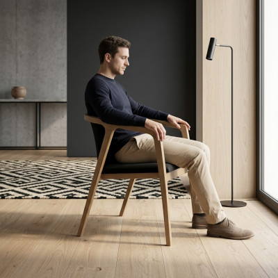 Iesszëmmer Stull Modern Holz Miwwelen Still Luxus Design Ariichtung Nei