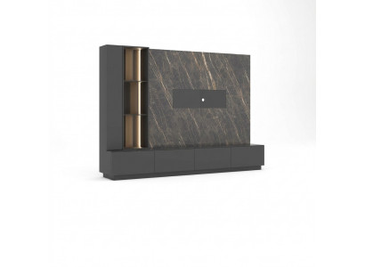 Wunnwand Designer Ariichtung Modern Wunnzëmmermiwwelen Holzmiwwelen Luxus