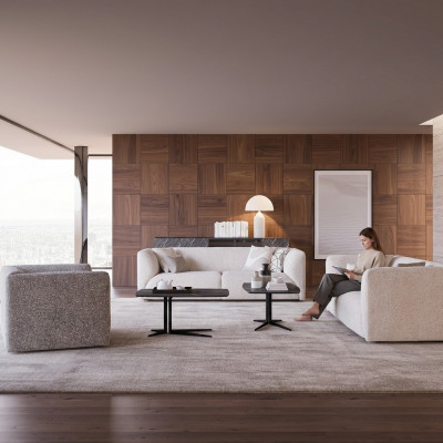Luxus Sofa Set 3tlg Still 2x Sofa Couch Dräisëtzer Wunnzëmmer Ariichtung