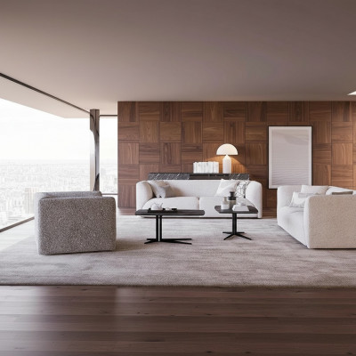 Luxus Sofa Set 3tlg Still 2x Sofa Couch Dräisëtzer Wunnzëmmer Ariichtung