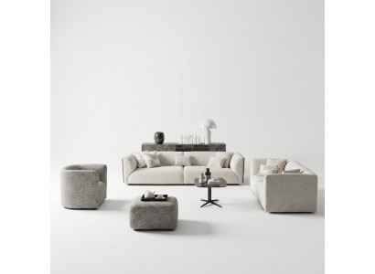 Polstermöbel Wunnzëmmer Véiersëtzer Sofa Canapé Dräisëtzer Ariichtung Fauteuil Nei