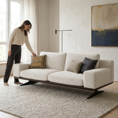 Luxus Drësëtz Sofa Polstermöbel Canapé Modern Wunnzëmmer Designer Ariichtung