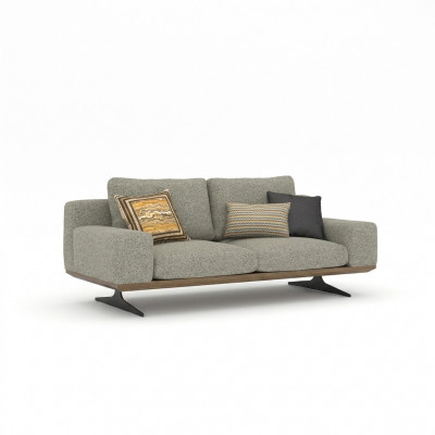 Modern Sofa Wunnzëmmer Couch Zweisëtzer Polstersofa Textil Miwwelen Designer Nei