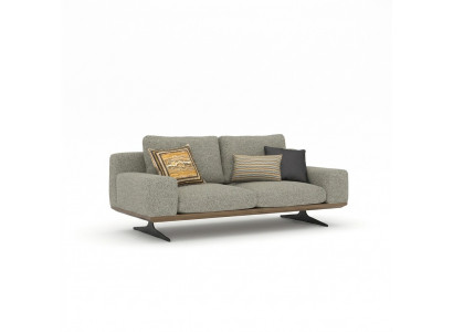 Modern Sofa Wunnzëmmer Couch Zweisëtzer Polstersofa Textil Miwwelen Designer Nei
