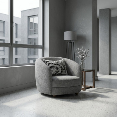 Modern Miwwelen Fotell Polstersëtz Designer Ariichtung Polstermiwwelen Textil Nei