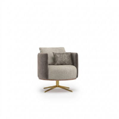 Innovative Designer-Fauteuil fir modern Wunnzëimmermiwwel aus héichwäertegem Kënschtläder.