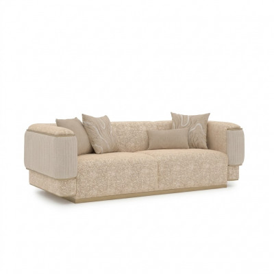 Dreesëtzeger Sofa Textil Wunnzëmmer Beige Polstermébel Luxus Sofas Canapé