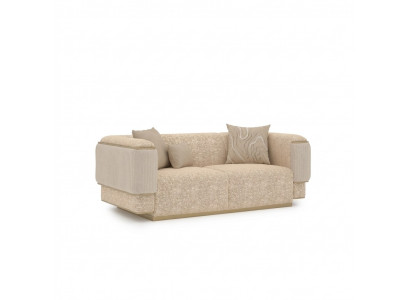 Luxus Stuff Miwwelen Canapé Couch Zwëschesëtz Beige Canapéën Polstermiwwelen