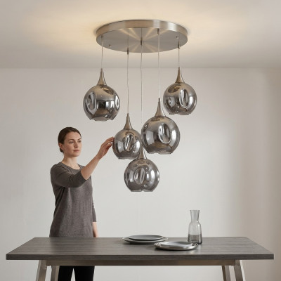 Krouneliichter Metall Luucht Luuchten Luuchten Plafongsliichter 55x80 Luucht