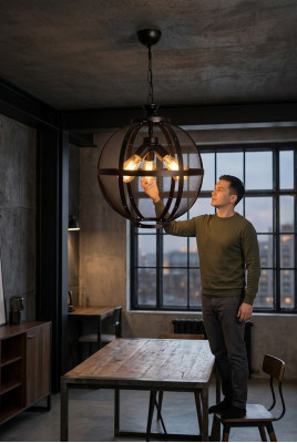 Plafongsliichter Luxus Schwaarz 40x70 Wunnzëmmer modern Hänklampe Plafongsliichter