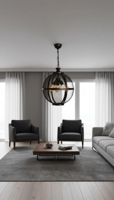 Plafongsliichter Luxus Schwaarz 40x70 Wunnzëmmer modern Hänklampe Plafongsliichter