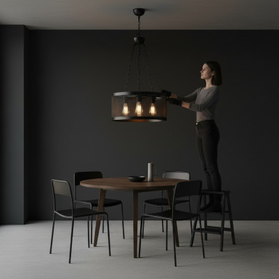 Plafonnière E modernen Luxus neien Stil Hängeleuchte Design Wunnzëmmer