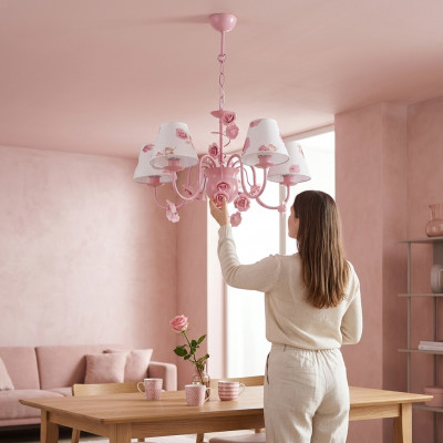 Rosa Plafongslampe Luucht Luuchten Plafongslaampen Plafongsliichter Lampe